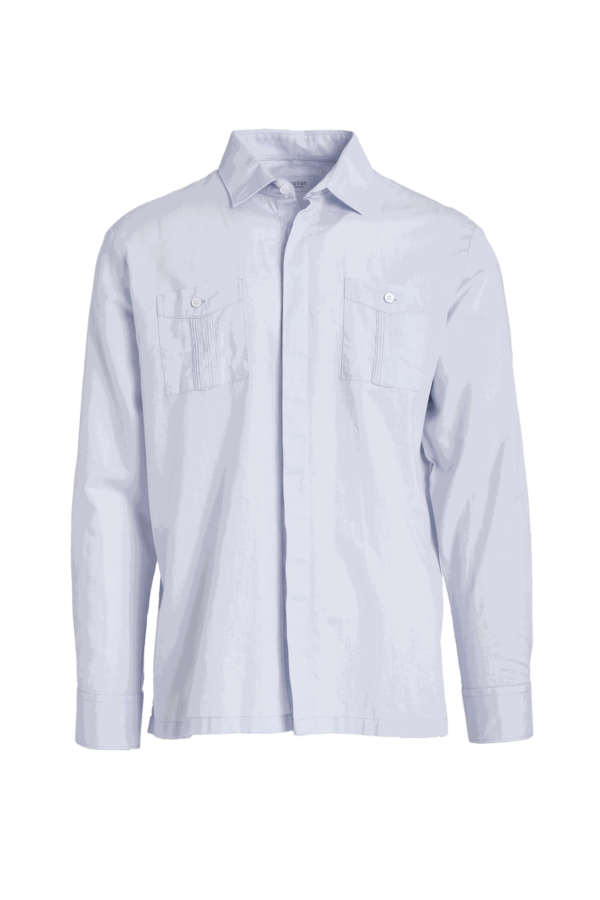 Guayabera Cotton Linen - Light Blue