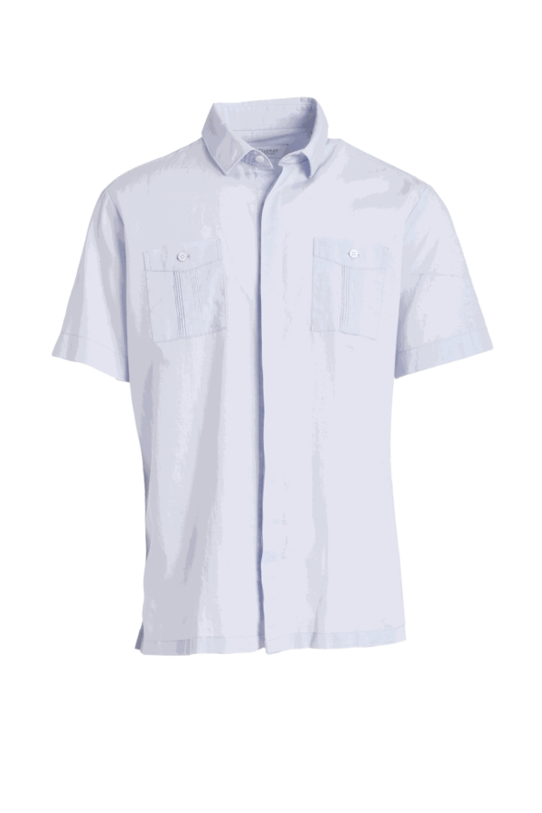 Guayabera Cotton Linen - Light Blue - Image 2