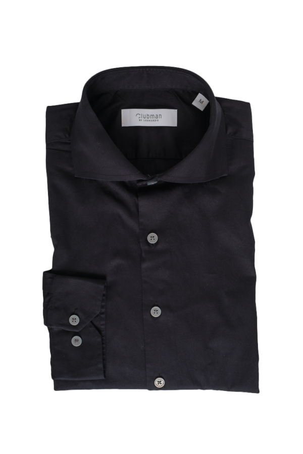 Black Cotton Woven Shirt