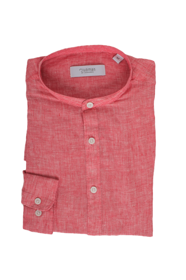 Red Cotton Woven Shirt