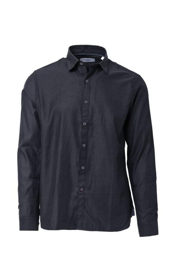 Cotton/Poly Shirt - Charcoal/Black