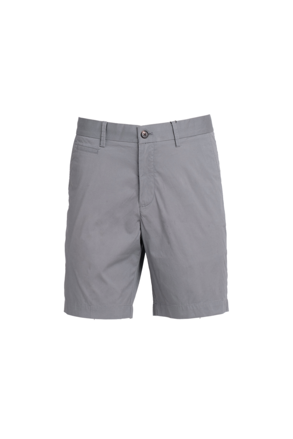 100% Grey Cotton Chino Shorts - Image 2