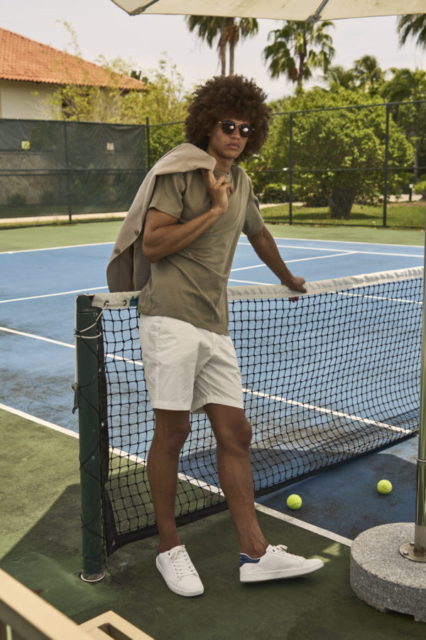 100% White Cotton Chino Shorts