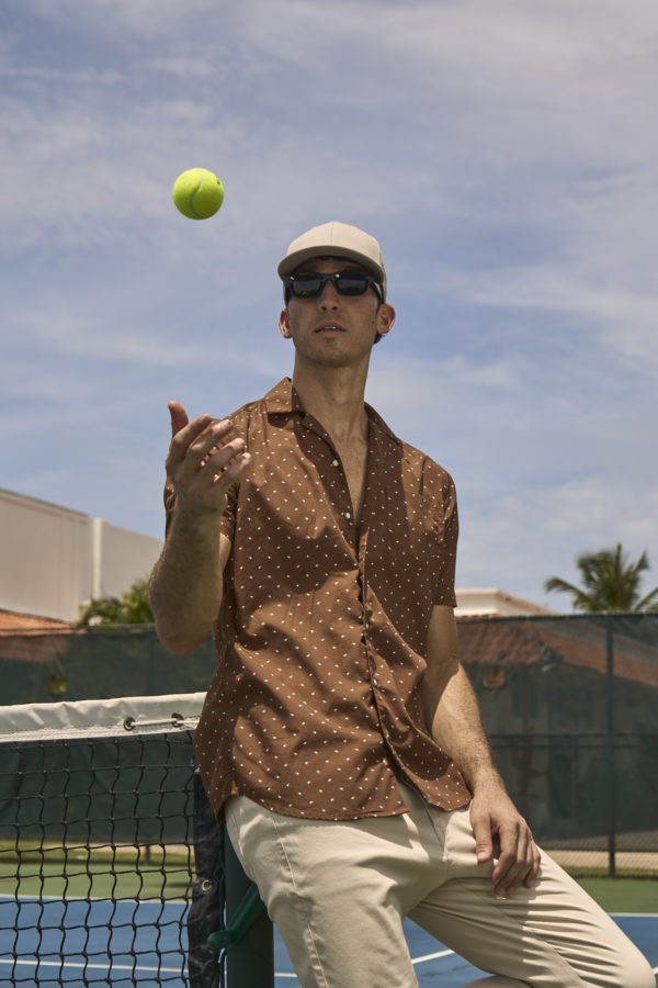 Brown Cotton Woven Shirt