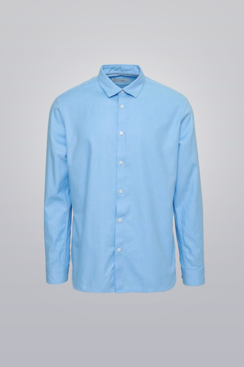 Oxford dress shirt for men, long sleeve button-down in cotton blend with regular fit