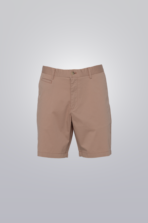 Men’s Pink chino shorts, 100% cotton, classic fit, five-pocket