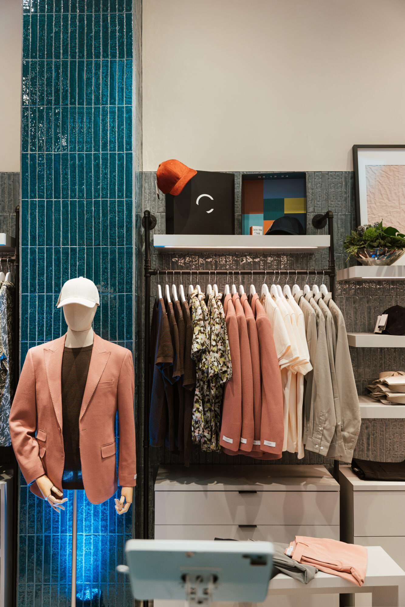 Stylish clothing display in Clubman by Leonardo