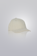 Ivory baseball cap made from cotton corduroy. Classic fit.