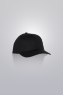Black baseball cap made from cotton twill. Classic fit.