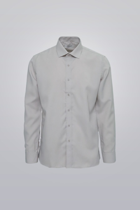 Clubman by Leonardo cream dress shirt collar and cuffs close-up