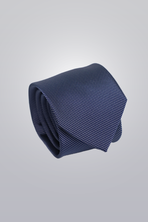 Navy Piqué Tie
