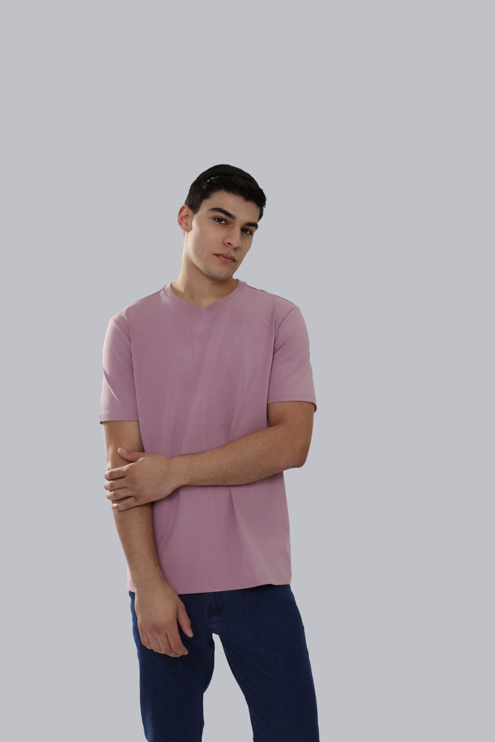 Premium Cotton Tshirt Pink - Front