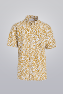 100% Cotton   Short Sleeve  Color: Yellow/White Regular Fit  