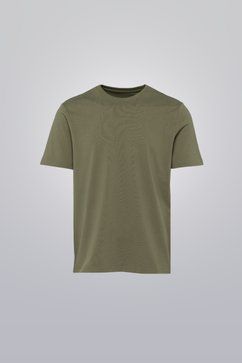 Men’s Green premium cotton T shirt by Clubman by Leonardo, heavyweight, true-to-fit