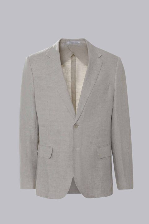 linen blazer beige
