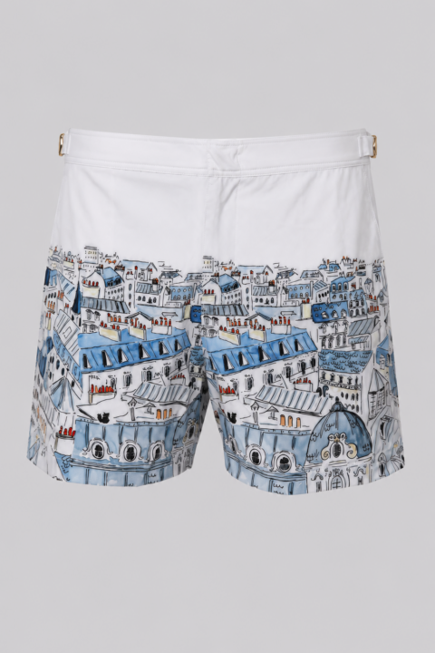 Silk Swim Short - XL, White