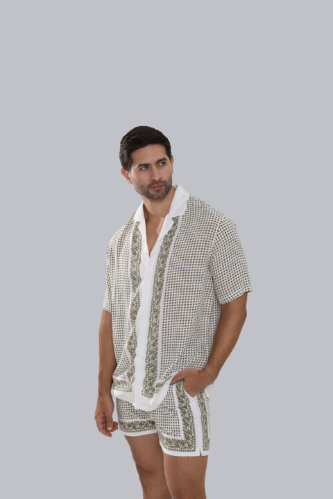 Silk Swim Shirt - Green