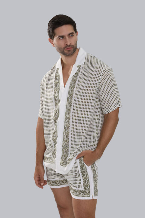 Silk Swim Shirt - Green