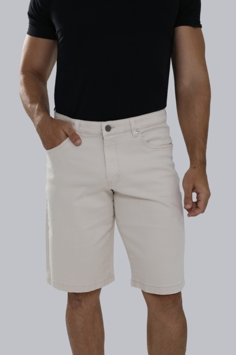 Wide Jean Short - Beige, 30W