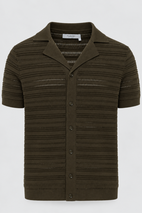 Button-Down Sweater Polo - Green, S