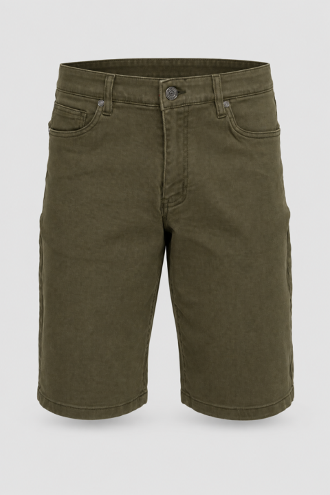 Wide Jean Short - Green, 28W
